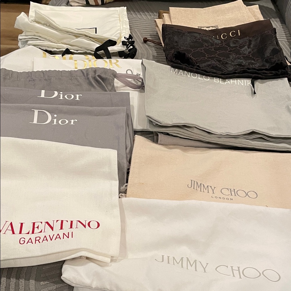 Gucci Black and Brown Dust Bags Set